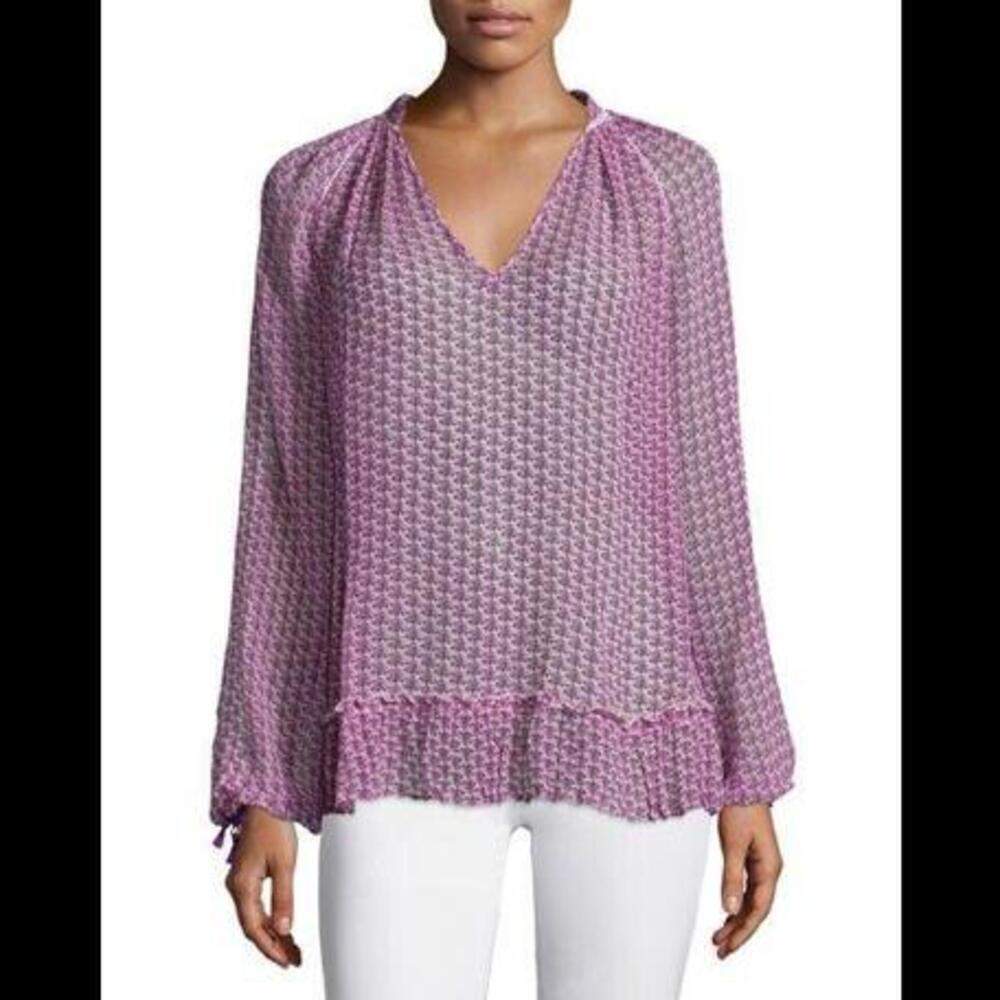 CALYPSO ST. BARTH Tunic SERMI Silk Blouse Bikini Cover-Up S Small Janeiro - Picture 4 of 9